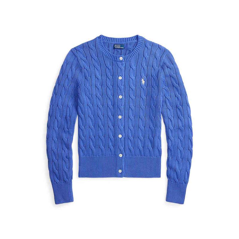 Polo Ralph Lauren Cable Knit Cotton Crewneck Cardigan image number 2